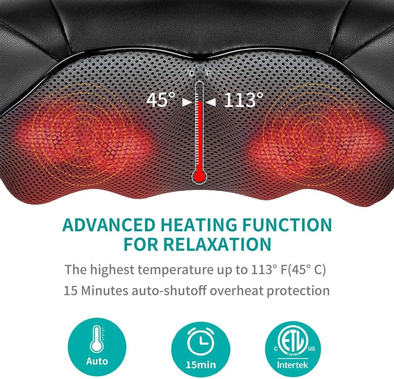 Luxiz™ Neck and Back Massager with Soothing Heat Luxiz™️