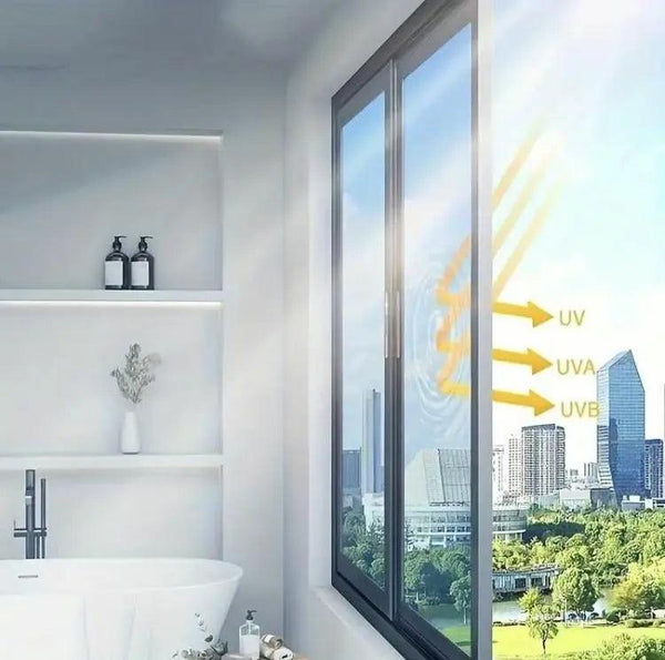 Window Privacy Film - UV Sun Blocking, Heat Control 17.5 x 78.74 Inches Luxiz™️
