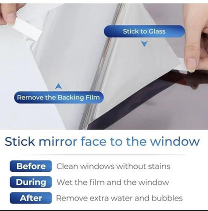 Window Privacy Film - UV Sun Blocking, Heat Control 17.5 x 78.74 Inches Luxiz™️