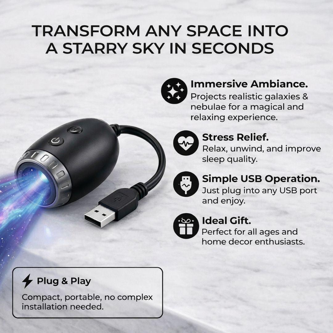 Luxiz™ Galaxy Projector Pro