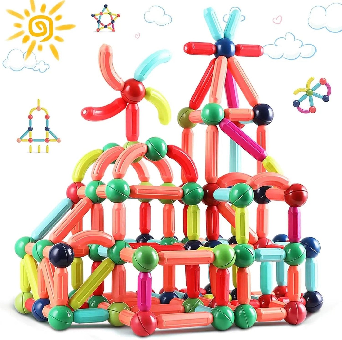 Magnetic IQ Builder Block Set Luxiz™️