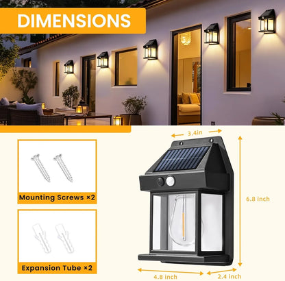 Solar Wall Lights with Automatic Activation
