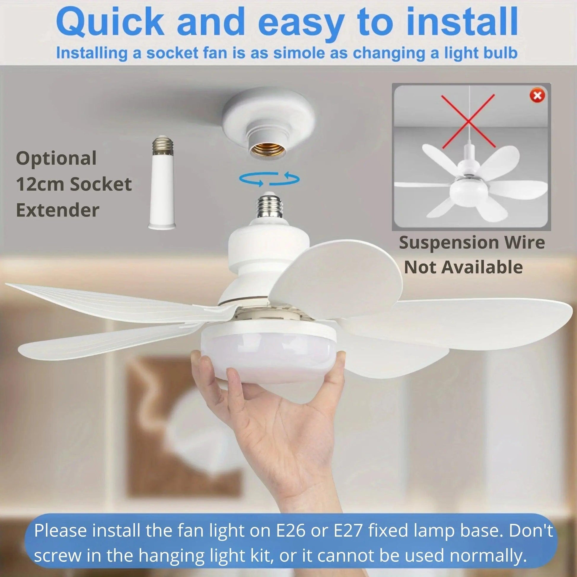 Luxiz™️ LED Remote Ceiling Fan Luxiz™️