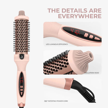 3-in-1 Pro Negative Ion Two PTC Heaters Thermal Brush Luxiz™️