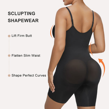 Zip-Up Sculpting Short Bodysuit Everyday