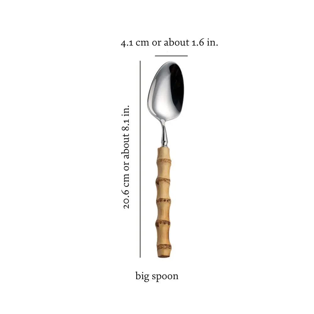 Natural Bamboo Flatware Set Luxiz™️