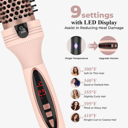 3-in-1 Pro Negative Ion Two PTC Heaters Thermal Brush Luxiz™️