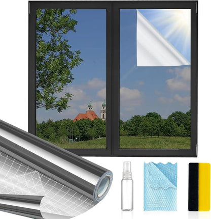 Window Privacy Film - UV Sun Blocking, Heat Control 17.5 x 78.74 Inches Luxiz™️