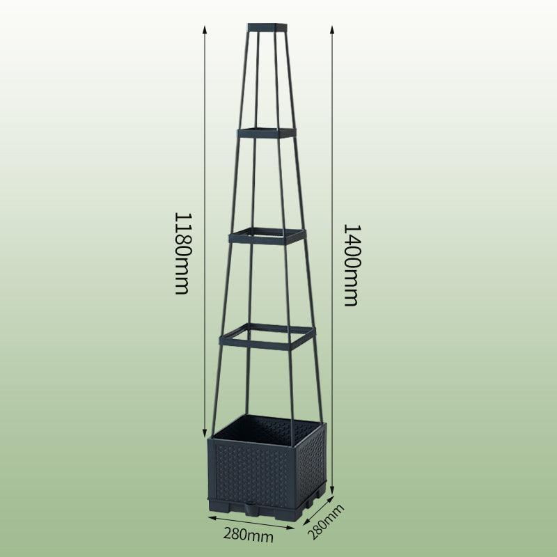 Self Watering Tower Planter with Trellis