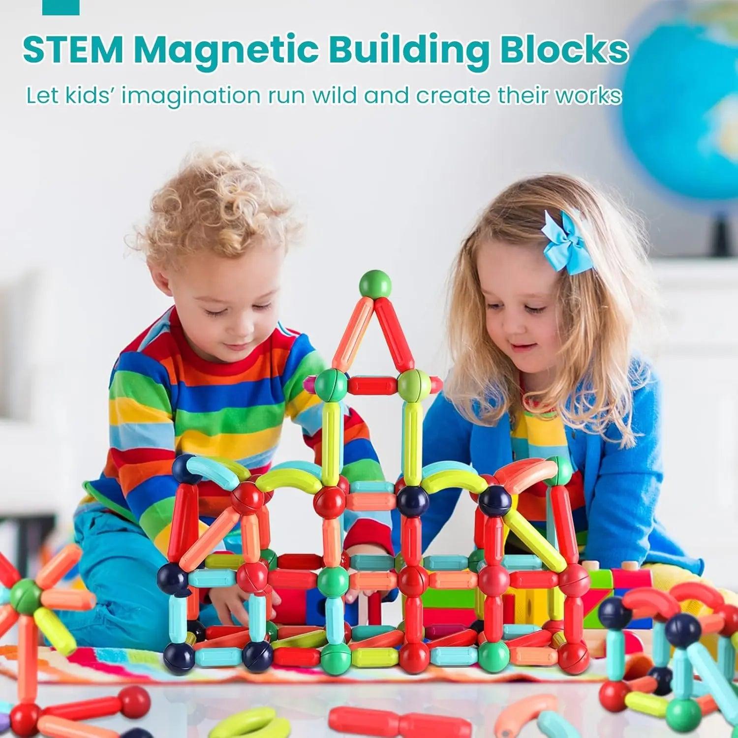Magnetic IQ Builder Block Set Luxiz™️