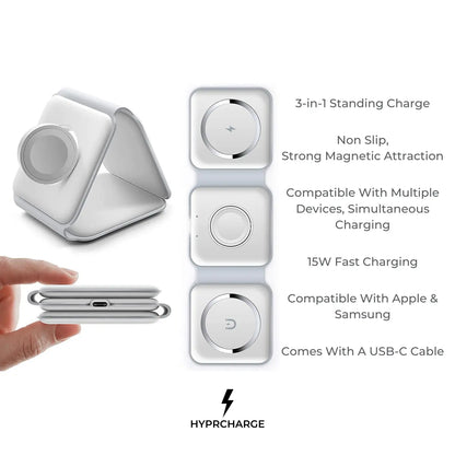 Apple MagSafe 3 in 1 Wireless Charger Luxiz™️