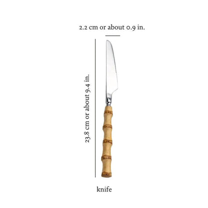 Natural Bamboo Flatware Set Luxiz™️