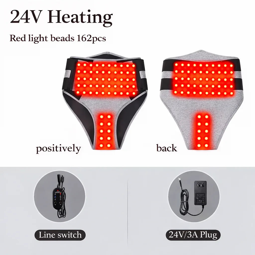 Luxiz - Heat, Massage & Red Light Wrap for Period Pain