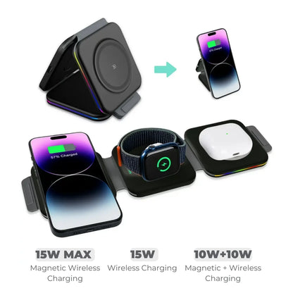 Apple MagSafe 3 in 1 Wireless Charger Luxiz™️