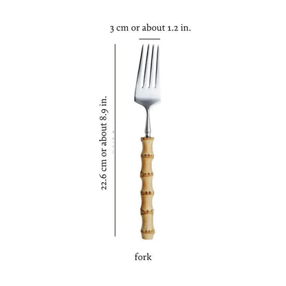 Natural Bamboo Flatware Set Luxiz™️