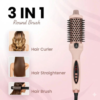 3-in-1 Pro Negative Ion Two PTC Heaters Thermal Brush Luxiz™️